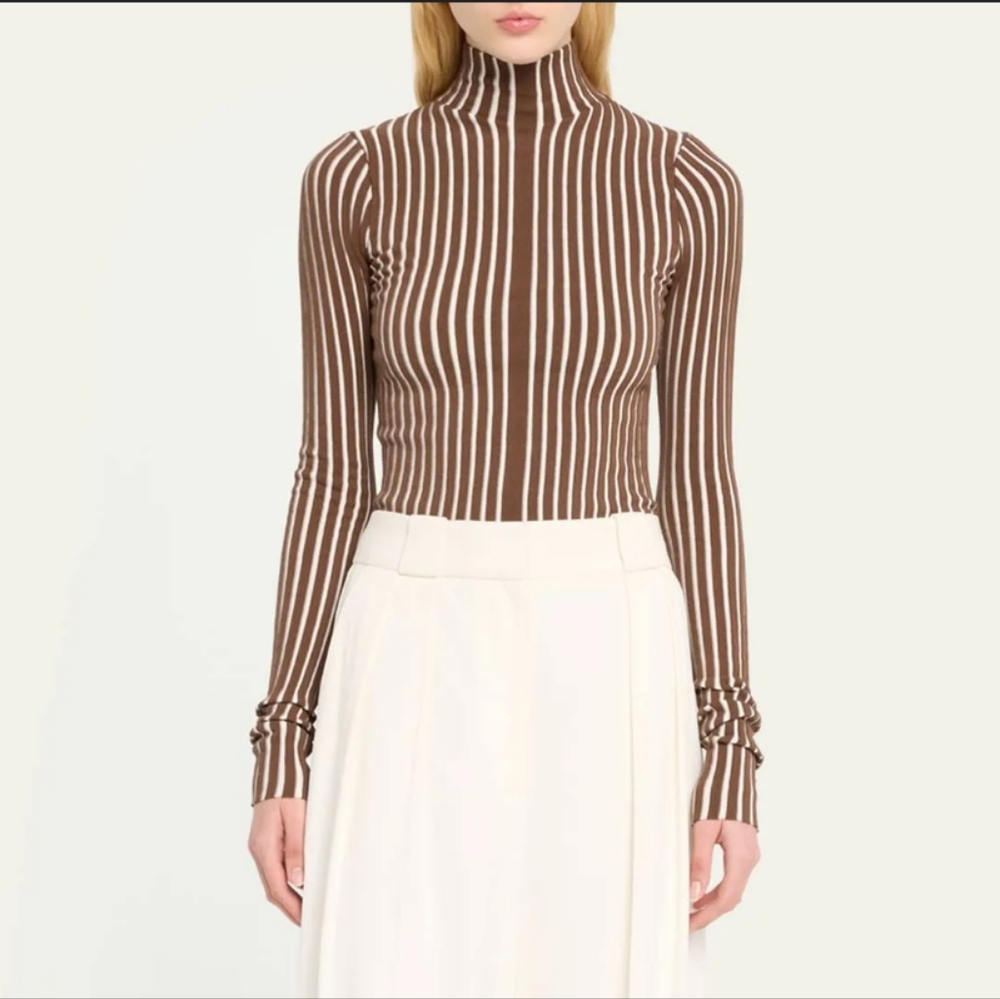 Interior The Ridley Stripe High Neck Top XL